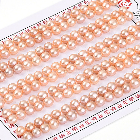 Grade 3A Natural Cultured Freshwater Pearl Beads PEAR-N018-3A-4550B-1