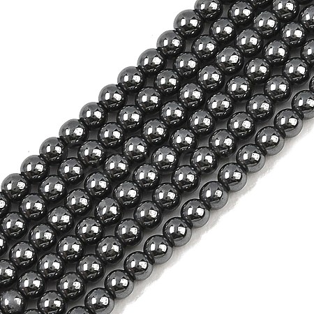 Synthetic Non-magnetic Hematite Beads Strands GG-CBAB93D-B01-2mm-1