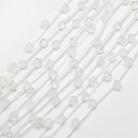 Natural Quartz Crystal Scattered Beads G-O156-B-04-1