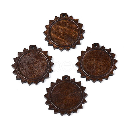 Schima Wood Pendant Cabochon Settings WOOD-N022-03-1