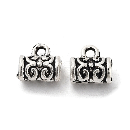 Tibetan Style Alloy Tube Bails FIND-A035-05AS-1