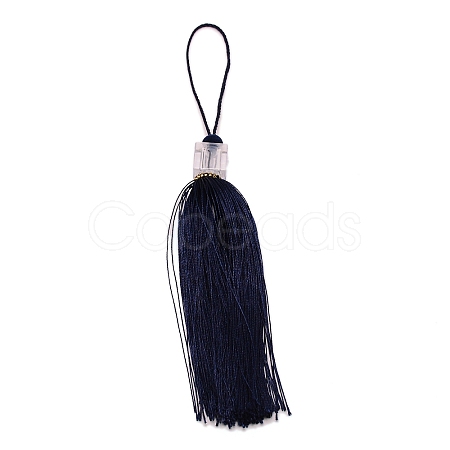 Polyester Tassel Pendant Decorations AJEW-WH0263-12B-1