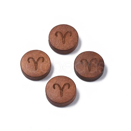 Laser Engraved Wood Beads WOOD-S053-53J-1