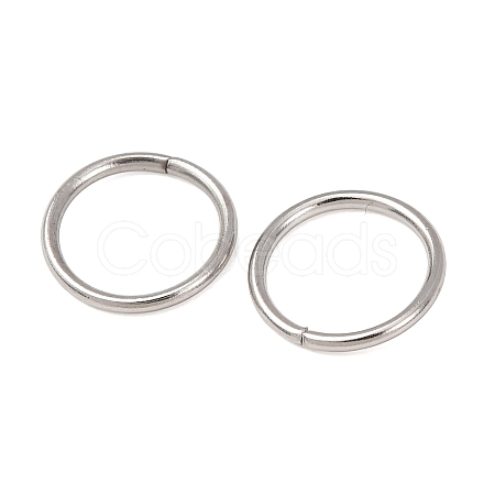 Tarnish Resistant 304 Stainless Steel Saw Cut Open Jump Rings STAS-N015-04-10x1mm-1