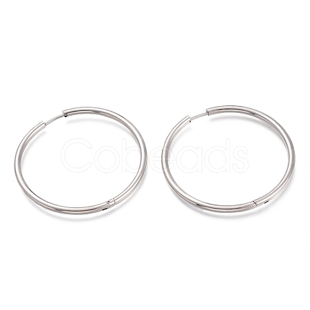 Tarnish Resistant 201 Stainless Steel Huggie Hoop Earrings EJEW-O095-02F-1