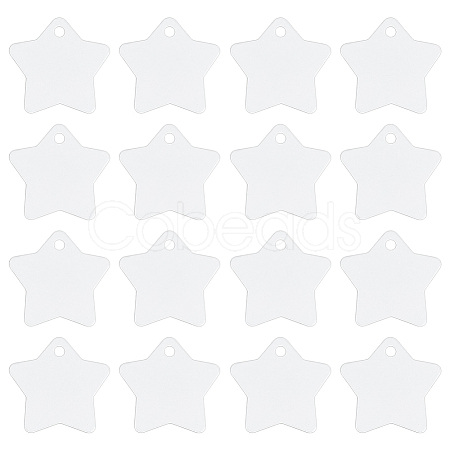 30Pcs Blank Double-sided Heat Transfer Aluminium Pendants DIY-BC0014-63B-1