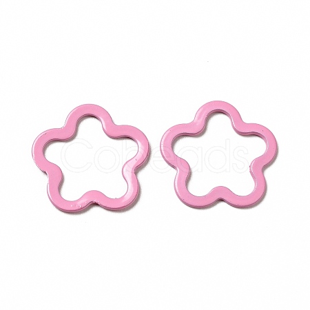 Spray Painted 201 Stainless Steel Linking Rings STAS-G304-07B-1