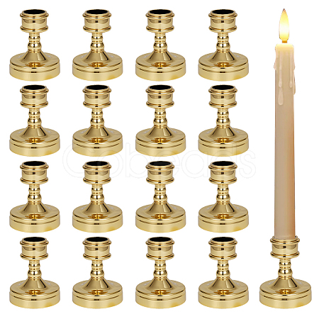 24Pcs Plastic Tall Candlestick Holder CAND-DR0001-01B-1