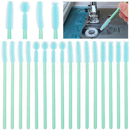 32Pcs 4 Styles Synthetic Rubber Eye Lashes Cosmetic Brushes FIND-GF0007-23-1