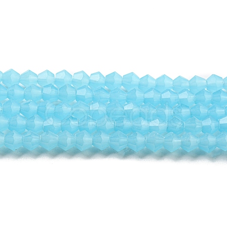 Imitation Jade Glass Beads Strands GLAA-F029-J4mm-03-1