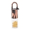 Glass Roller Bottle, with Natural Citrine Roller Balls and Chips, Essential Oil Perfume Bottles, Red Copper Brass Bottle Cap, 62.5x16mm, Hole: 10x14mm, Jump Ring: 8x1mm