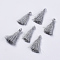 Polyester Tassel Pendant Decorations, Gray, 42~45mm