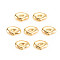 Rack Plating Brass Beads, Nickel Free, Real 18K Gold Plated, 11.5x8x4mm, Hole: 1mm