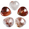 Natural Agate Thumb Worry Stone, Pocket Palm Stones, for Healing Reiki Stress Relief, Heart Shape, 39~40x39~40x5~6mm