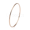 Ion Plating(IP) 304 Stainless Steel Simple Plain Bangle for Women High Polished BJEW-F461-01B-RG-2