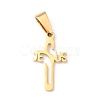 Easter 304 Stainless Steel Pendants STAS-Z018-14G-1