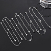 6Pcs 6 Styles 304 Stainless Steel Cable Chain Anklets AJEW-UN0001-12-4