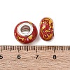 Opaque Resin Rondelle European Beads RESI-Z046-01D-3