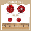 200Pcs Pave Disco Ball Beads RB-PA0001-11B-2