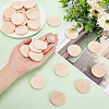 Undyed Wood Cabochons WOOD-WH0026-06A-3