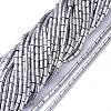 Electroplate Glass Beads Strands X-EGLA-K014-B-FP01-1