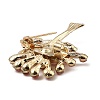 Alloy Glass Rhinestone Tree Brooches JEWB-K017-02KCG-3