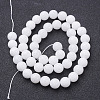 Natural White Jade Beads Strands GSR8mmC067-3