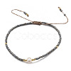 Adjustable Nylon Cord Braided Bead Bracelets BJEW-P256-B32-3