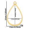 Stainless Steel Open Back Bezel Pendants PW-WGB5BE7-51-1