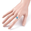 Shell Pearl Stretch Finger Ring RJEW-TA00019-2