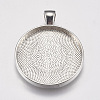 Alloy Pendant Cabochon Settings PALLOY-A13349-P-NR-1