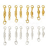 32 Sets 16 Styles Brass Magnetic Clasps KK-KS0001-28-2