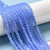 Imitation Jade Frosted Glass Bead Strands GLAA-F029-JM4mm-B04-4