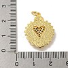 Brass Micro Pave Cubic Zirconia Pendants KK-N254-136E-G-3