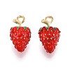 Alloy Enamel Pendants PALLOY-T092-15-1