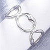 304 Stainless Steel Cuff Bangles for Women BJEW-D306-07P-4