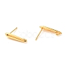 Brass Stud Earring Findings KK-F824-003G-2