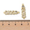 Rack Plating Brass Pave Clear Cubic Zirconia Connector Charms X-KK-K332-39G-3