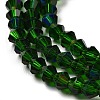 Transparent Electroplate Glass Beads Strands GLAA-F029-2mm-D25-3