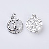 Natural Quartz Crystal Kitten Pendants G-K234-D05-2