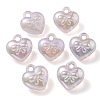 Luminous UV Plating Transparent Acrylic Pendants OACR-P010-10D-1