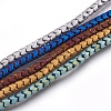Electroplate Non-magnetic Synthetic Hematite Bead Strands G-I208-19F-1