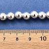 Electroplated Synthetic Magnetic Hematite Beads Strands G-L613-F01-01D-4