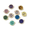Natural & Synthetic Mixed Stone Connector Charms G-G977-07G-1