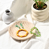 1Pc Flat Round Shape Marble Desktop Storage Tray AJEW-BBC0002-56-3