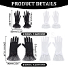 4 Pairs 4 Style Silk Gloves AJEW-GA0006-09-2