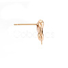 Brass Earring Findings KK-S356-442-NF-2
