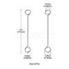 316 Surgical Stainless Steel Eye Pins STAS-YW0001-41B-P-4