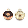 Eco-Friendly Zinc Alloy  Pendants LS-X-ENAM-R051-15-01G-NR-1