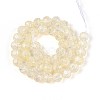 Transparent Crackle Glass Beads Strands GLAA-N053-10mm-10-2
